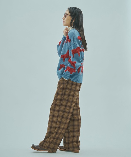 ROSE BUD（ローズバッド）の「CHECK EASY PANTS（その他パンツ・レディース・ブラック/ブラウン・ONE SIZE）」の16枚目の写真