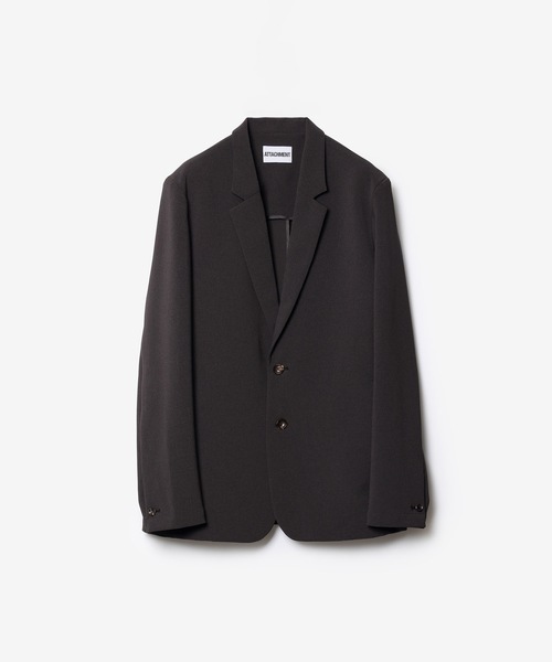 ATTACHMENT（アタッチメント）の「PE ストレッチ ダブルクロス 2B JKT / PE STRETCH DOUBLE CLOTH 2B JKT（テーラードジャケット・メンズ・ライトグレー/ダークブラウン/ブラック・1/3/2/4）」の3枚目の写真