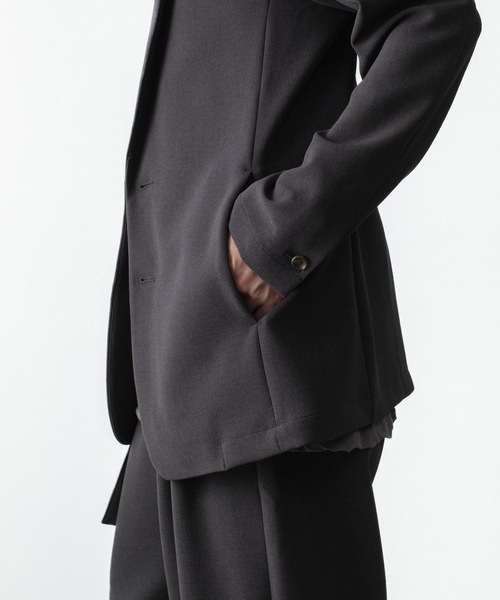 ATTACHMENT(アタッチメント)の「PE ストレッチ ダブルクロス 2B JKT / PE STRETCH DOUBLE CLOTH 2B JKT(テーラードジャケット・メンズ・ライトグレー/ダークブラウン/ブラック・1/3/2/4)」の21枚目の写真