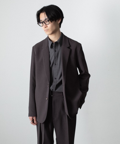 ATTACHMENT（アタッチメント）の「PE ストレッチ ダブルクロス 2B JKT / PE STRETCH DOUBLE CLOTH 2B JKT（テーラードジャケット・メンズ・ライトグレー/ダークブラウン/ブラック・1/3/2/4）」の5枚目の写真