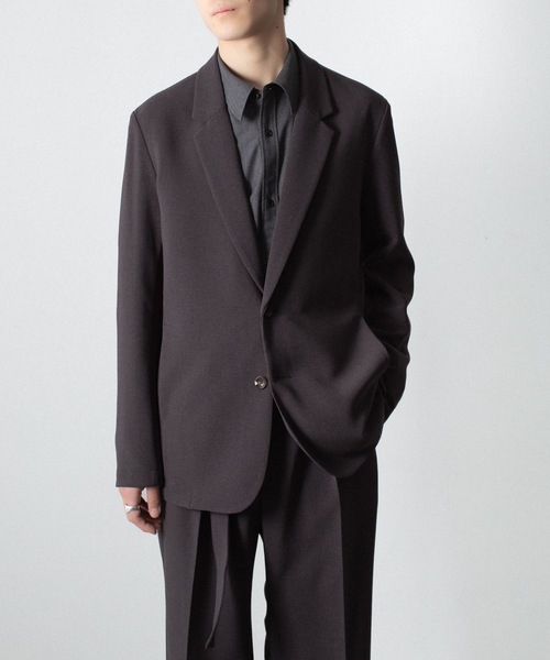 ATTACHMENT（アタッチメント）の「PE ストレッチ ダブルクロス 2B JKT / PE STRETCH DOUBLE CLOTH 2B JKT（テーラードジャケット・メンズ・ライトグレー/ダークブラウン/ブラック・1/3/2/4）」の9枚目の写真