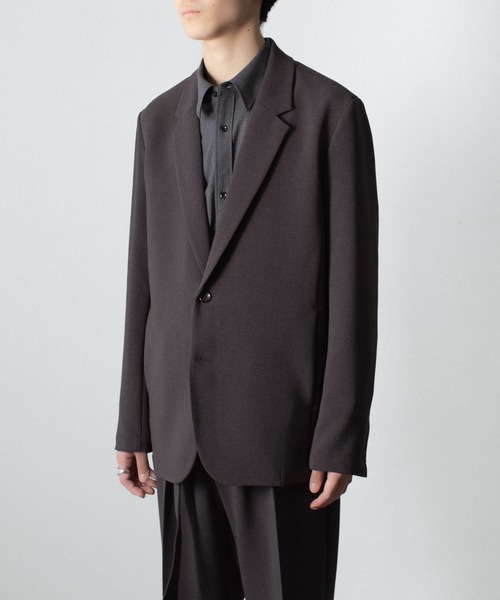 ATTACHMENT（アタッチメント）の「PE ストレッチ ダブルクロス 2B JKT / PE STRETCH DOUBLE CLOTH 2B JKT（テーラードジャケット・メンズ・ライトグレー/ダークブラウン/ブラック・1/3/2/4）」の10枚目の写真