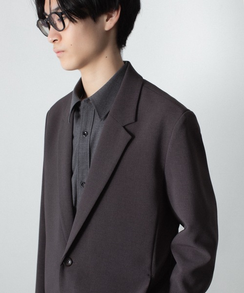 ATTACHMENT（アタッチメント）の「PE ストレッチ ダブルクロス 2B JKT / PE STRETCH DOUBLE CLOTH 2B JKT（テーラードジャケット・メンズ・ライトグレー/ダークブラウン/ブラック・1/3/2/4）」の12枚目の写真