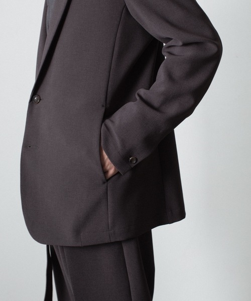 ATTACHMENT（アタッチメント）の「PE ストレッチ ダブルクロス 2B JKT / PE STRETCH DOUBLE CLOTH 2B JKT（テーラードジャケット・メンズ・ライトグレー/ダークブラウン/ブラック・1/3/2/4）」の13枚目の写真