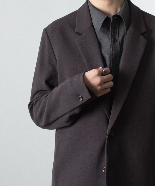 ATTACHMENT（アタッチメント）の「PE ストレッチ ダブルクロス 2B JKT / PE STRETCH DOUBLE CLOTH 2B JKT（テーラードジャケット・メンズ・ライトグレー/ダークブラウン/ブラック・1/3/2/4）」の15枚目の写真