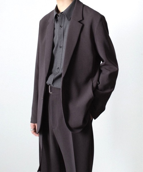 ATTACHMENT（アタッチメント）の「PE ストレッチ ダブルクロス 2B JKT / PE STRETCH DOUBLE CLOTH 2B JKT（テーラードジャケット・メンズ・ライトグレー/ダークブラウン/ブラック・1/3/2/4）」の18枚目の写真