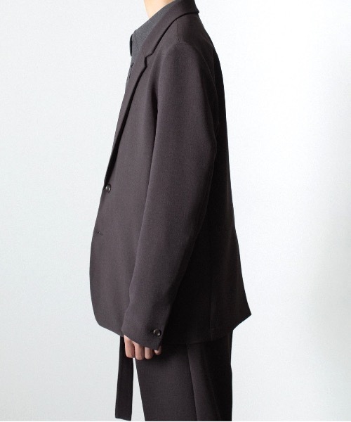 ATTACHMENT（アタッチメント）の「PE ストレッチ ダブルクロス 2B JKT / PE STRETCH DOUBLE CLOTH 2B JKT（テーラードジャケット・メンズ・ライトグレー/ダークブラウン/ブラック・1/3/2/4）」の20枚目の写真