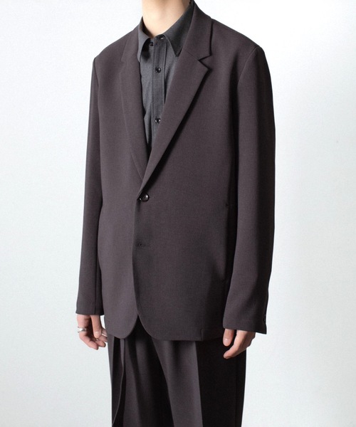 ATTACHMENT（アタッチメント）の「PE ストレッチ ダブルクロス 2B JKT / PE STRETCH DOUBLE CLOTH 2B JKT（テーラードジャケット・メンズ・ライトグレー/ダークブラウン/ブラック・1/3/2/4）」の19枚目の写真