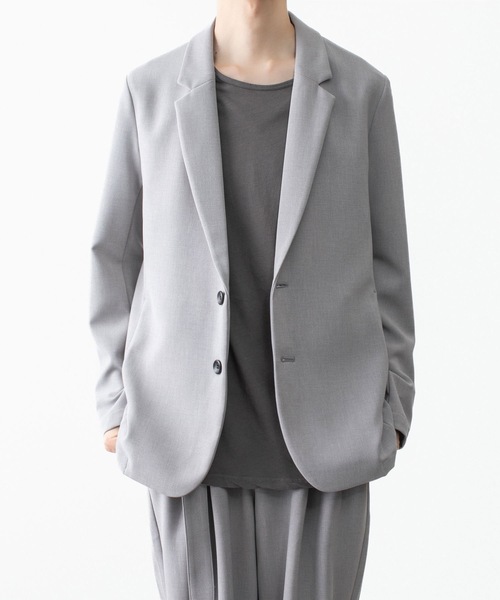 ATTACHMENT(アタッチメント)の「PE ストレッチ ダブルクロス 2B JKT / PE STRETCH DOUBLE CLOTH 2B JKT(テーラードジャケット・メンズ・ライトグレー/ダークブラウン/ブラック・1/3/2/4)」の4枚目の写真