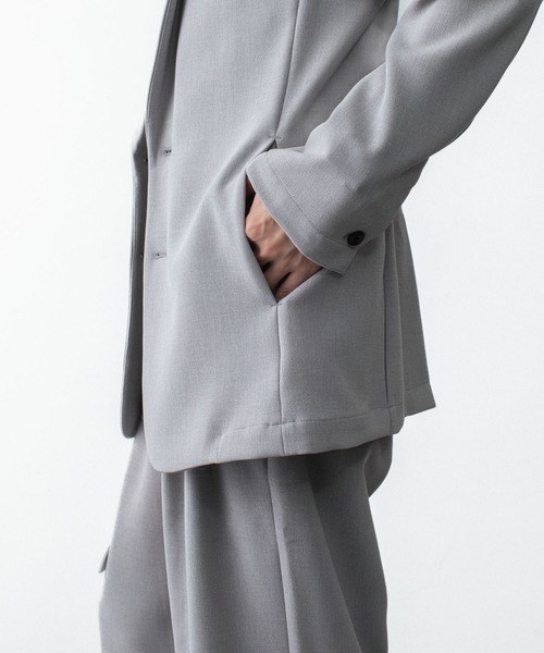 ATTACHMENT(アタッチメント)の「PE ストレッチ ダブルクロス 2B JKT / PE STRETCH DOUBLE CLOTH 2B JKT(テーラードジャケット・メンズ・ライトグレー/ダークブラウン/ブラック・1/3/2/4)」の10枚目の写真