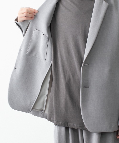 ATTACHMENT(アタッチメント)の「PE ストレッチ ダブルクロス 2B JKT / PE STRETCH DOUBLE CLOTH 2B JKT(テーラードジャケット・メンズ・ライトグレー/ダークブラウン/ブラック・1/3/2/4)」の11枚目の写真
