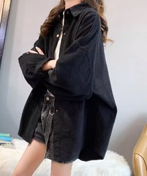 SEN TOKYO（セントーキョー）の「オーバーサイズ コーデュロイシャツ（シャツ/ブラウス・レディース）」
