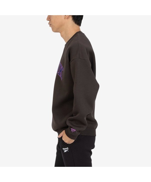 Reebok(リーボック)の「ビッグロゴ クルースウェット / CURTIS VARSITY SWEATSHIRT(スウェット・メンズ・ブラウン/ブラック/ブルー・LARGE/MEDIUM/SMALL/X-LARGE)」の8枚目の写真