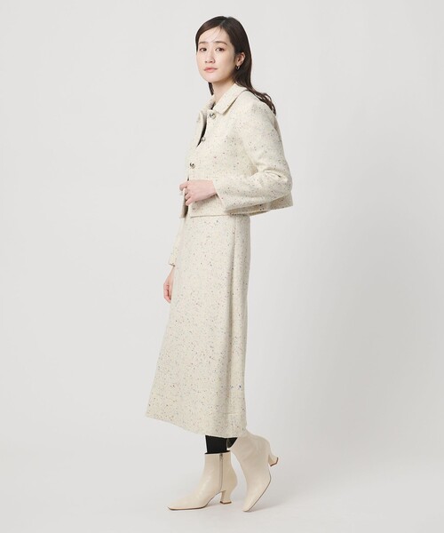 UNITED ARROWS（ユナイテッドアローズ）の「シルクネップ ツイードライク スカート（スカート・レディース・オフホワイト/ブラック・36/34/38）」の22枚目の写真