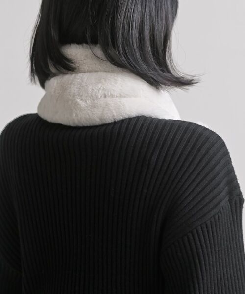 rps（アールピーエス）の「リボンフェイクファーマフラー（マフラー・レディース・アイボリー/グレイッシュベージュ/ピンク・フリー）」の21枚目の写真