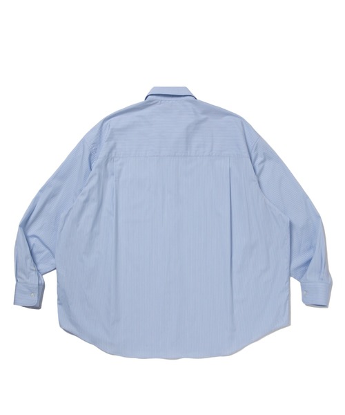 COOTIE PRODUCTIONS(クーティープロダクションズ)の「Stripe Broad Oversized L/S Shirt(シャツ/ブラウス・メンズ・ブルー/サックスブルー・SMALL/MEDIUM/LARGE)」の5枚目の写真