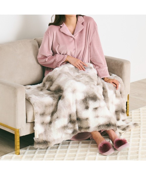 【未使用】Francfrancヒーター付きブランケット HT-F40H グレー セール】ヒーター付きブランケット グレー（生活家電）｜Francfranc