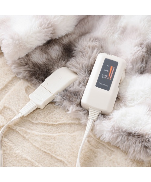 セール】ヒーター付きブランケット グレー（生活家電）｜Francfranc