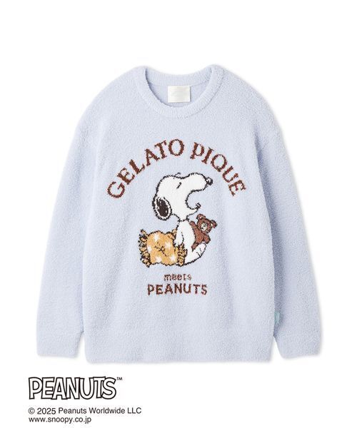 ジェラートピケ　ペット　PEANUTS オリジナルアート ジャガードプルオーバー gelato pique（ジェラートピケ）の「【PEANUTS】オリジナルアート