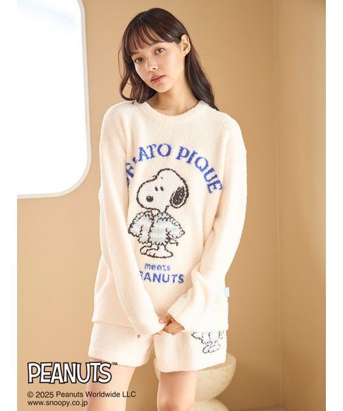 PEANUTS】オリジナルアート ジャガードプルオーバー（ルームウェア