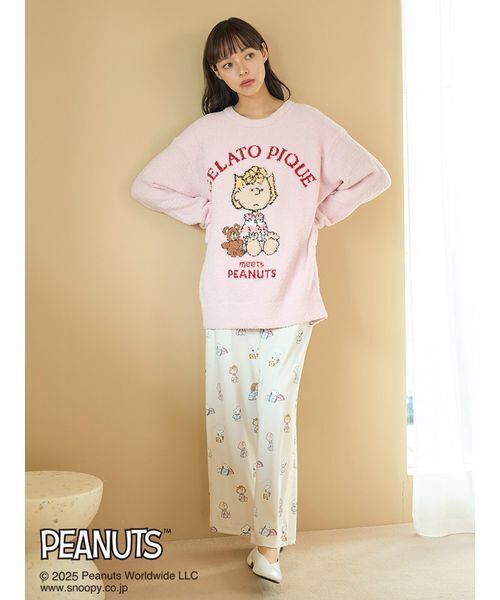 セール】【PEANUTS】オリジナルアート ジャガードプルオーバー（ルーム