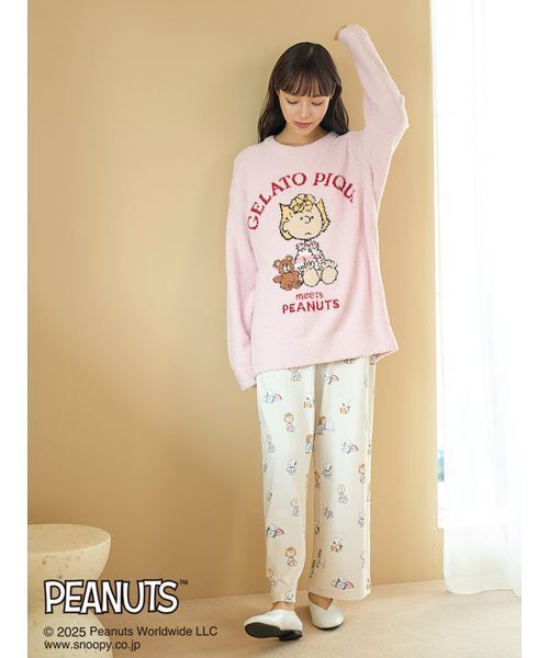 セール】【PEANUTS】オリジナルアート ジャガードプルオーバー（ルーム