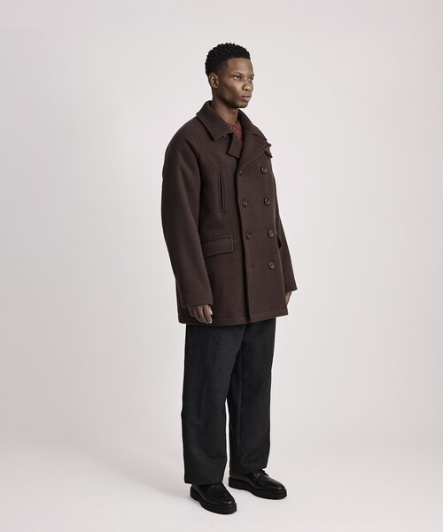 Saturdays NYC(サタデーズ ニューヨークシティ )の「Soichi Peacoat(ピーコート・メンズ・ダークブラウン/ネイビー・M/L)」の21枚目の写真