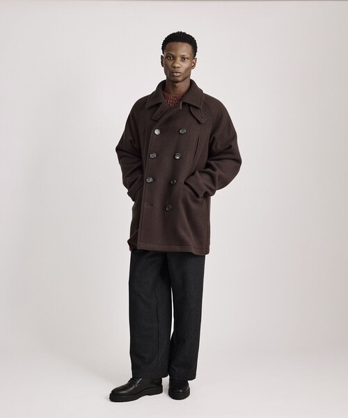 Saturdays NYC(サタデーズ ニューヨークシティ )の「Soichi Peacoat(ピーコート・メンズ・ダークブラウン/ネイビー・M/L)」の15枚目の写真