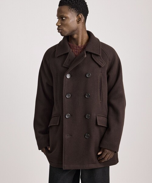 Saturdays NYC(サタデーズ ニューヨークシティ )の「Soichi Peacoat(ピーコート・メンズ・ダークブラウン/ネイビー・M/L)」の2枚目の写真