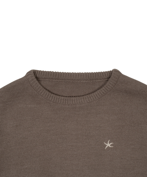 THECOLDESTMOMENT(ザコールデストモーメント)の「TCM starfish mini logo knit (brown)(ニット/セーター・レディース・その他・SMALL/MEDIUM/LARGE)」の4枚目の写真