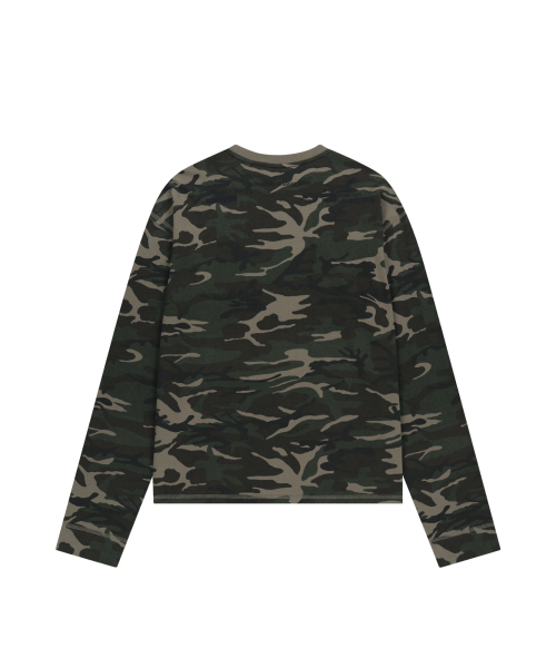 AAKAM(アーカム)の「Typography Long Sleeve (Camo)(Tシャツ/カットソー・レディース・その他・1/2)」の2枚目の写真