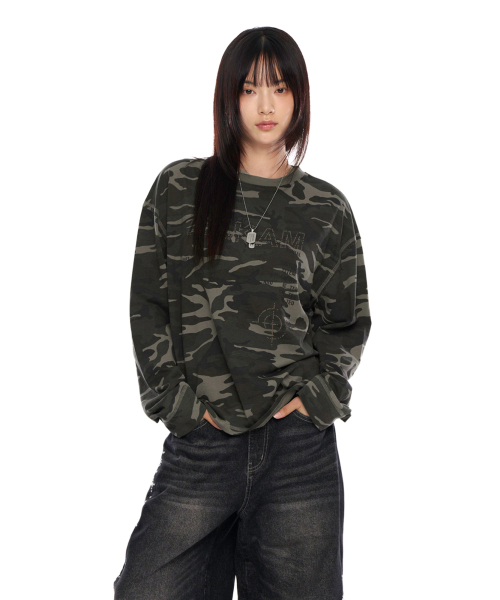 AAKAM(アーカム)の「Typography Long Sleeve (Camo)(Tシャツ/カットソー・レディース・その他・1/2)」の5枚目の写真