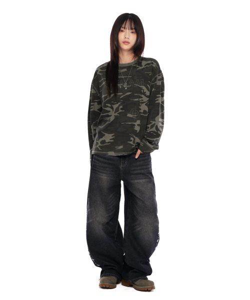 AAKAM(アーカム)の「Typography Long Sleeve (Camo)(Tシャツ/カットソー・レディース・その他・1/2)」の6枚目の写真