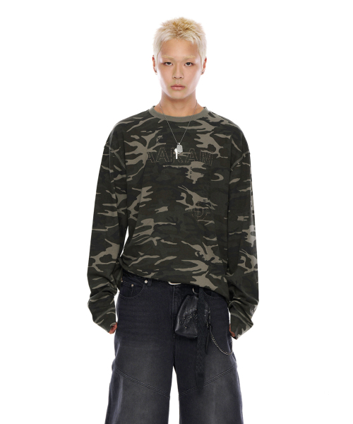 AAKAM(アーカム)の「Typography Long Sleeve (Camo)(Tシャツ/カットソー・レディース・その他・1/2)」の9枚目の写真