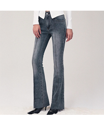 AVANDRESS | Contour Fit Bootscut Pants BLUE(デニムパンツ)
