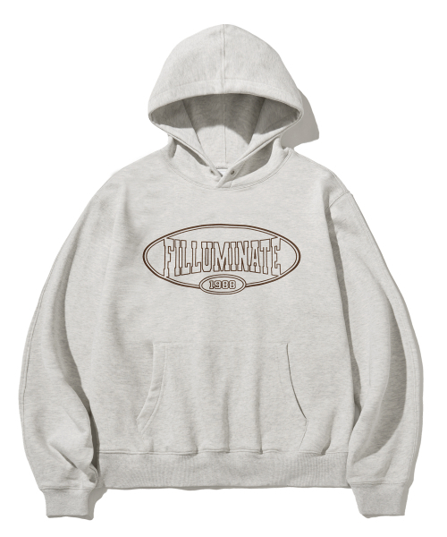 F.ILLUMINATE(フィルミネイト)の「オーバル 1988 リーグ フードパーカー-オートミール(パーカー・レディース・その他・SMALL/MEDIUM/LARGE)」の1枚目の写真