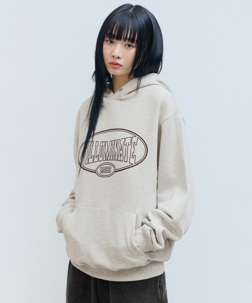 F.ILLUMINATE(フィルミネイト)の「オーバル 1988 リーグ フードパーカー-オートミール(パーカー・レディース・その他・SMALL/MEDIUM/LARGE)」の3枚目の写真