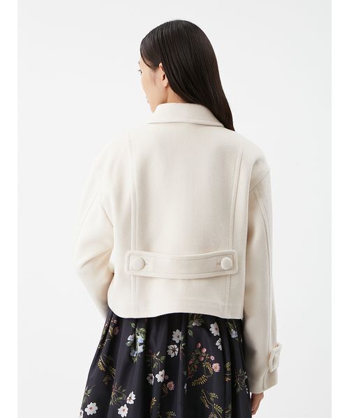 セール】ウールカシミヤショート丈ピーコート（ピーコート）｜Mila