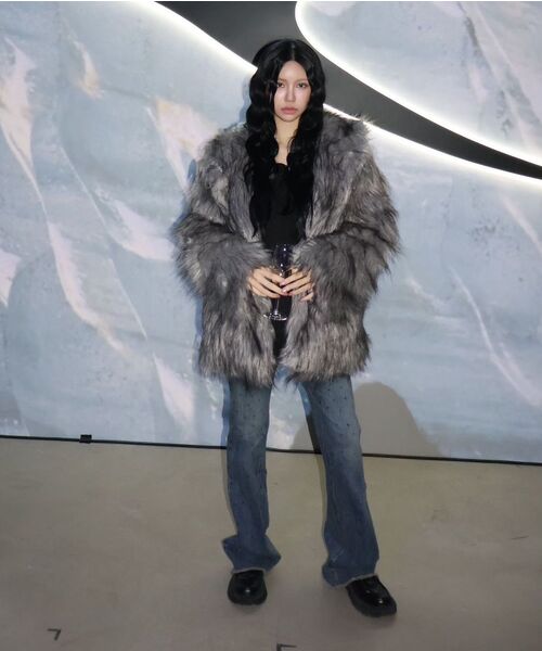 Midnight Move（ミッドナイトムーブ）の「cubic bt pants [blue]（デニムパンツ・レディース・その他・SMALL/MEDIUM）」の4枚目の写真