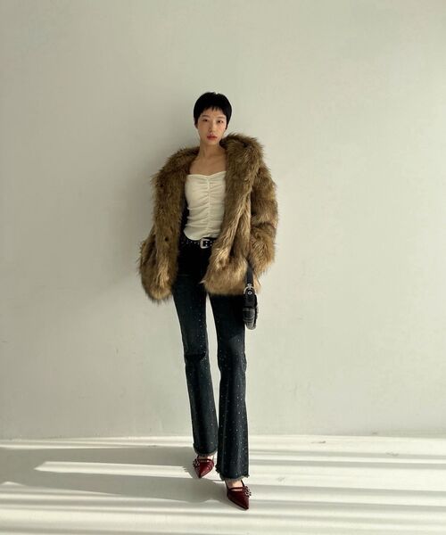Midnight Move（ミッドナイトムーブ）の「cubic bt pants [blue]（デニムパンツ・レディース・その他・SMALL/MEDIUM）」の10枚目の写真