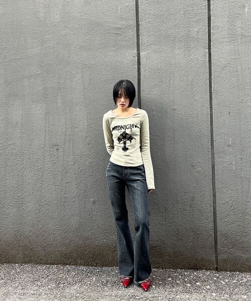 Midnight Move（ミッドナイトムーブ）の「cubic bt pants [blue]（デニムパンツ・レディース・その他・SMALL/MEDIUM）」の11枚目の写真