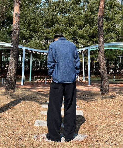 MUSINSA STANDARD（ムシンサスタンダード）の「リラックスデニムシャツ [インディゴ]（シャツ/ブラウス・メンズ・その他・SMALL/MEDIUM/LARGE/X-LARGE/XX-LARGE）」の7枚目の写真