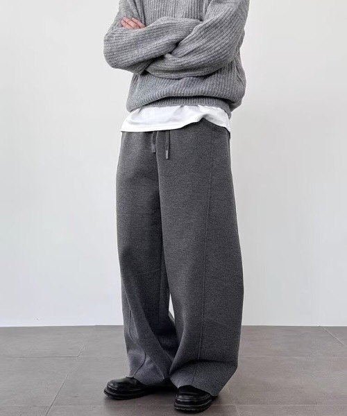 SHEPP(シープ)の「バレルレッグシルエットスウェットパンツ(スウェットパンツ・メンズ・ブラック/グレー・L/M)」の15枚目の写真