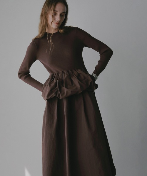 COMBINATION KNIT ONE PIECE（ワンピース）｜MANOF（マノフ）の