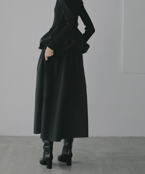 manof マノフ　セットアップ　黒 COMBINATION KNIT ONE PIECE（ワンピース）｜MANOF（マノフ）の