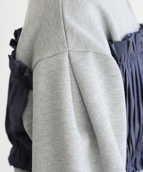 reca（レカ）の「異素材レイヤードWZIP裏起毛カーディガン（カーディガン/ボレロ・レディース・チャコールグレー/トップグレー/キナリ・FREE）」の16枚目の写真