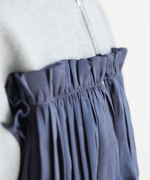 reca（レカ）の「異素材レイヤードWZIP裏起毛カーディガン（カーディガン/ボレロ・レディース・チャコールグレー/トップグレー/キナリ・FREE）」の17枚目の写真