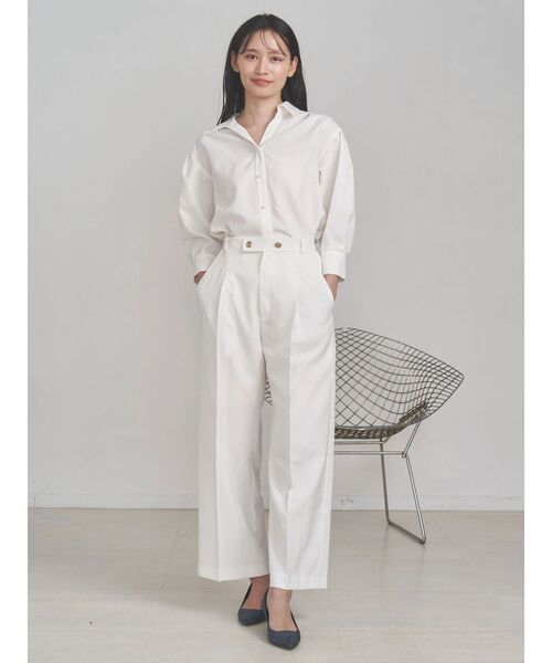 TONAL(トーナル)の「マルチセットサスペンダー付ストレートパンツ(その他パンツ・レディース・ネイビー/チャコールグレー/オフホワイト/ライトブルー/ベージュ・SMALL/MEDIUM)」の2枚目の写真