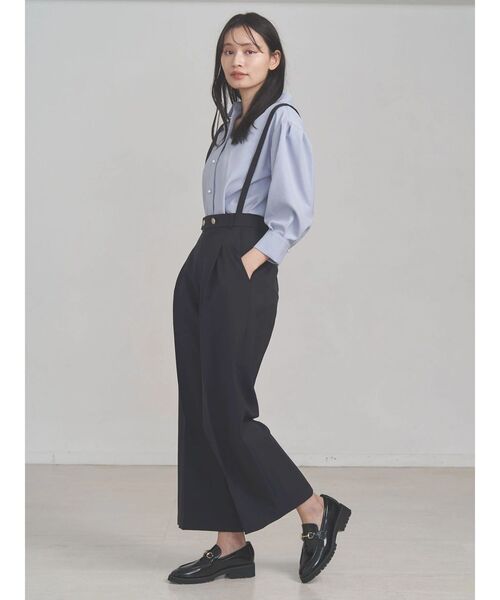 TONAL(トーナル)の「マルチセットサスペンダー付ストレートパンツ(その他パンツ・レディース・ネイビー/チャコールグレー/オフホワイト/ライトブルー/ベージュ・SMALL/MEDIUM)」の20枚目の写真