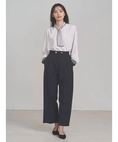 TONAL(トーナル)の「マルチセットサスペンダー付ストレートパンツ(その他パンツ・レディース・ネイビー/チャコールグレー/オフホワイト/ライトブルー/ベージュ・SMALL/MEDIUM)」の16枚目の写真